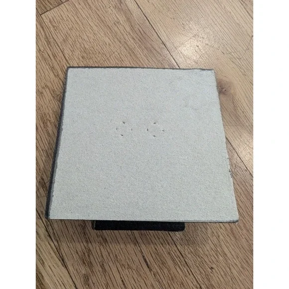 VTG Y2K Jeweled 3x3 Square Picture Frame Pewter Amethyst Lavender Rhinestones - Picture 15 of 16